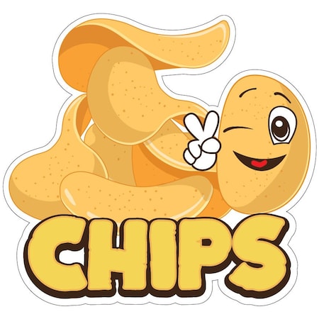 Chips 2 Decal Concession Stand Food Truck Sticker